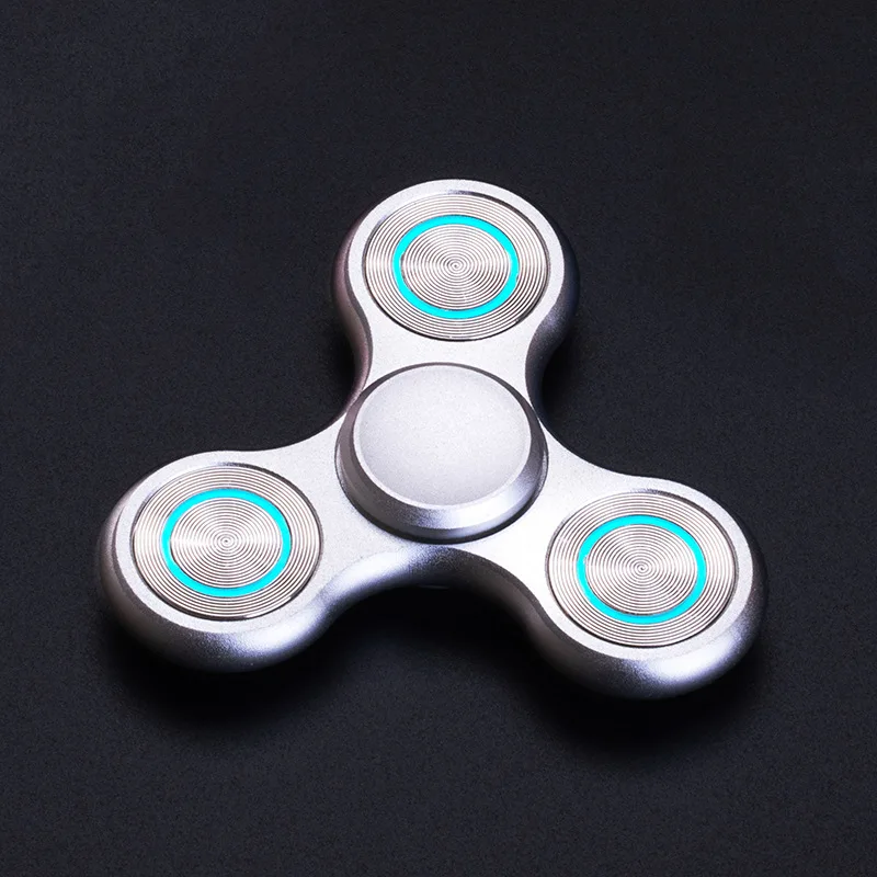 Antistress EDC Luminous Fidget Spinners Alloy Metal Hand Spinner Noctilucent Gyro Stress Relief Toys for Adult Desk Fidget Toy