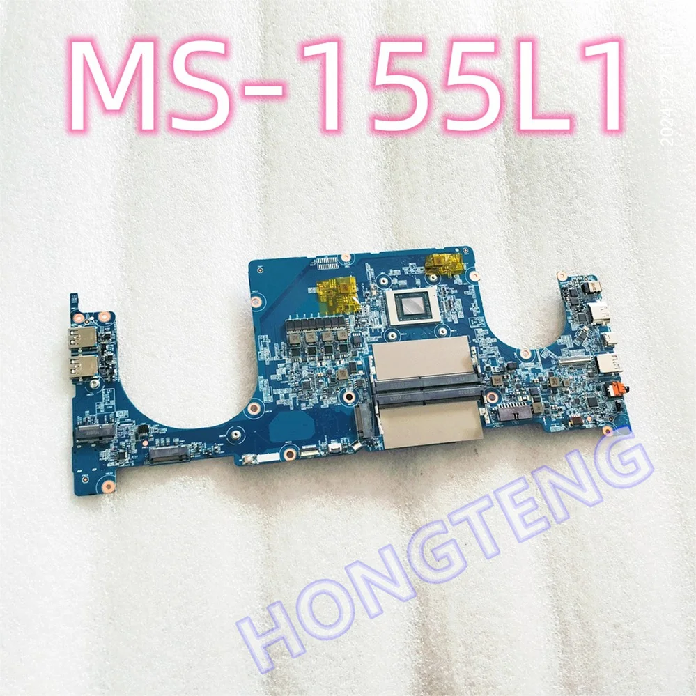 Original FOR MSI Modern 15 A5M MS-155L MS-155L1 LAPTOP MOTHERBOARD WUTH R5-5500U CPU  TEST OK