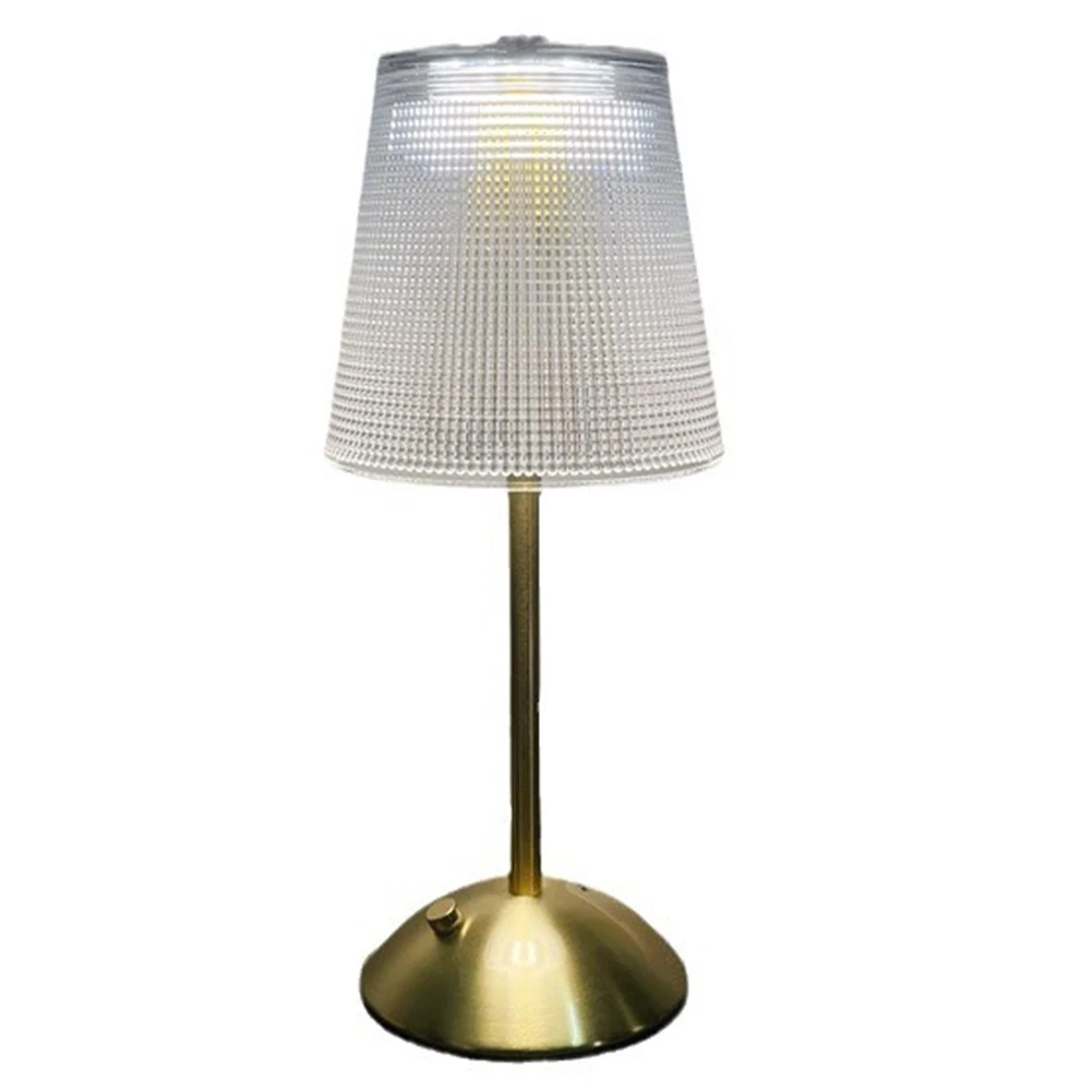 

Портативная металлическая прикроватная лампа в стиле ретро, хрустальная атмосферная лампа, металлическое основание, отель, ресторан, хрустальный светильник, перезаряжаемый для спальни, бара