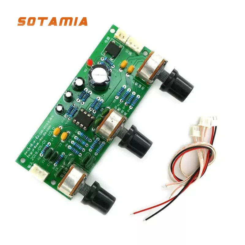 SOTAMIA NE5532 Tone Amplifier Preamp Board Subwoofer Volume Control Sound Effect Adjustment Replace OP Amp OPA2604 LM833 LT1057
