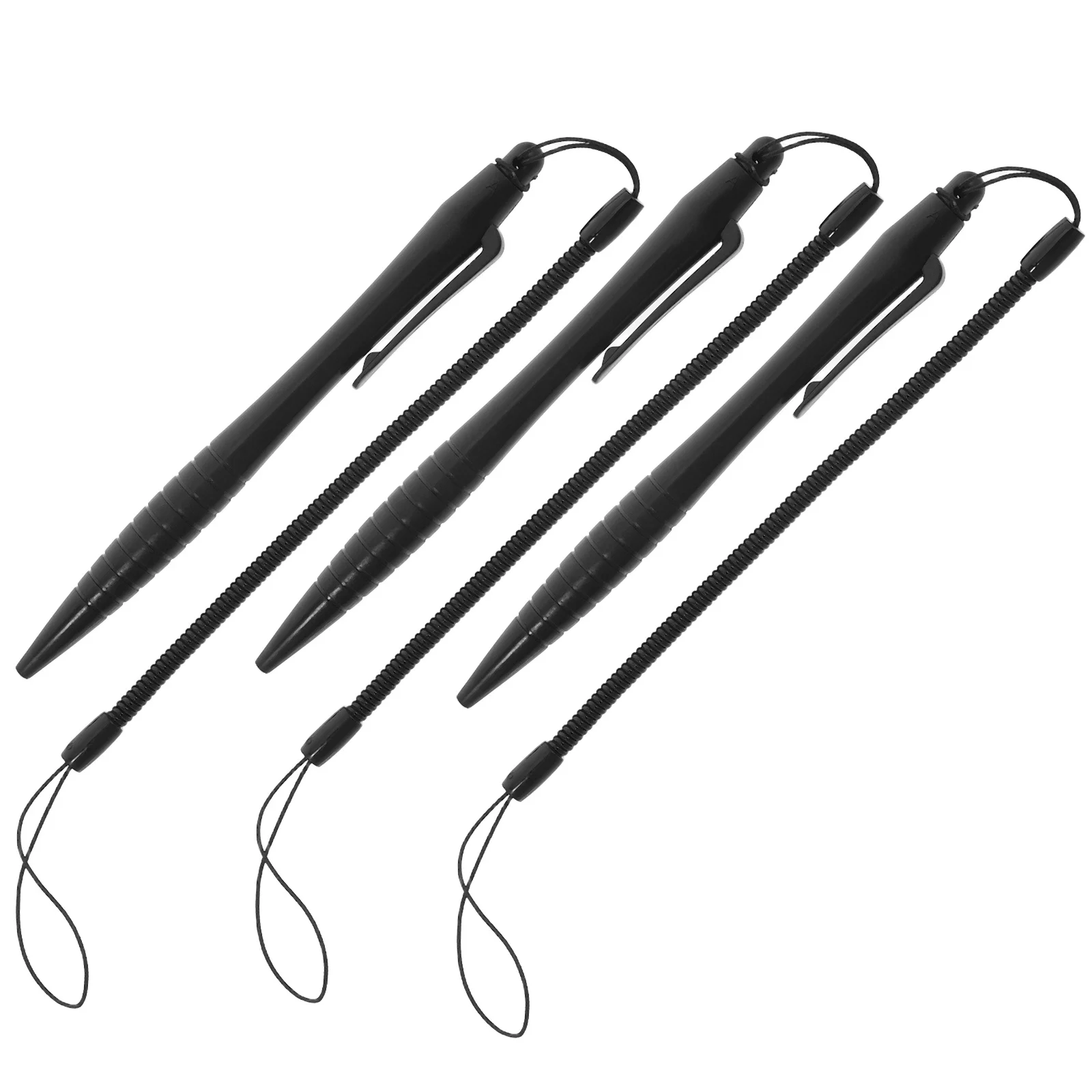 

3Pcs Resistive Stylus Pen Portable Scratch Proof Touchscreen Pen for Drawing Writing Tablet Laptop with Anti Lost Spring Strap