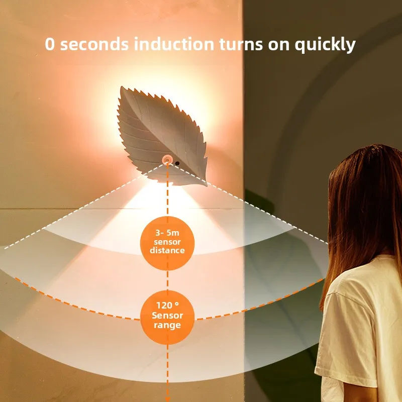 Deamak Liuye Smart Charging Model Human Body Sensor Light Magnetic Remote Control Led Night Light Bedroom Guest Spotlight
