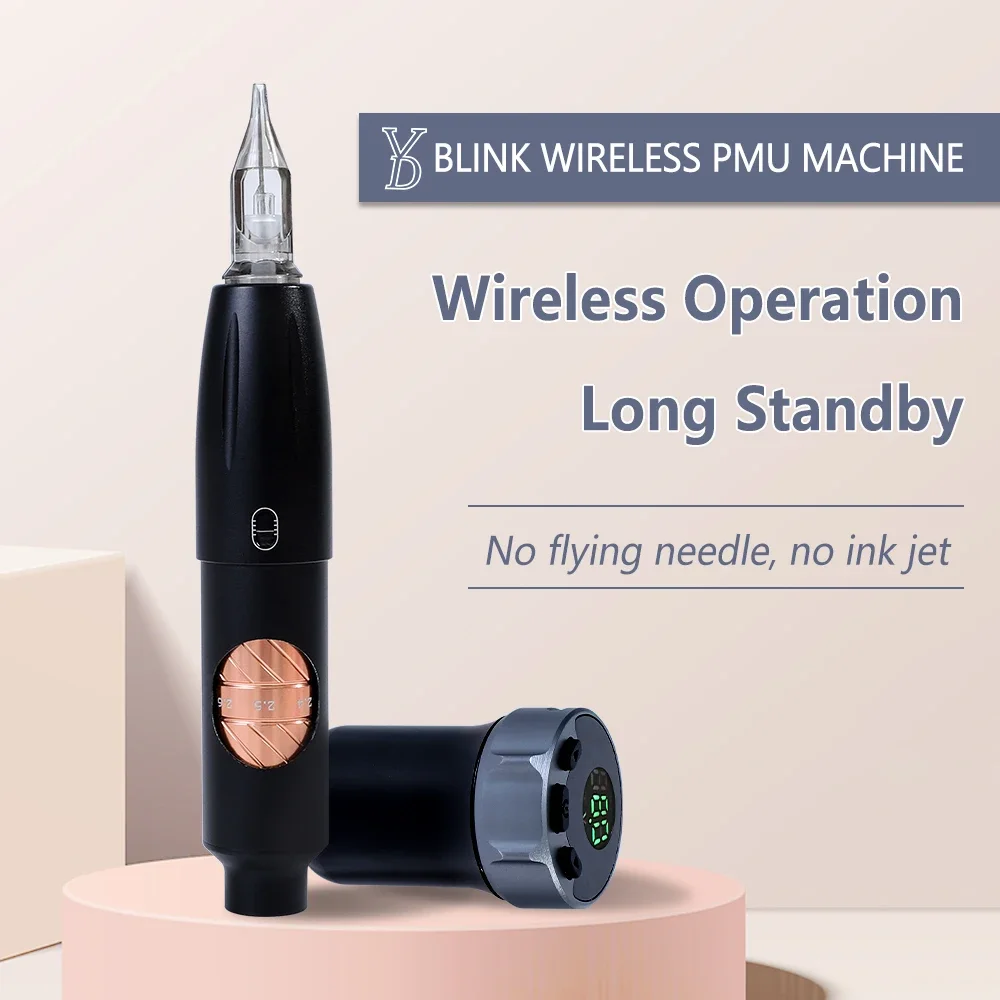 

2.7mm Strokes YD Blink Permanent Makeup Wireless Tattoo Machine Digital Microblading Battery Machine With Universal Cartridge