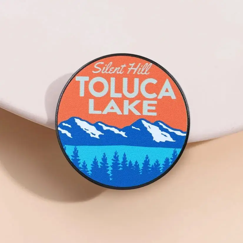 Silent Hill Toluca Lake Enamel Pin Retro Game Inspired Lapel Badge Gamer Fans Gift Brooch For Backpack Clothes
