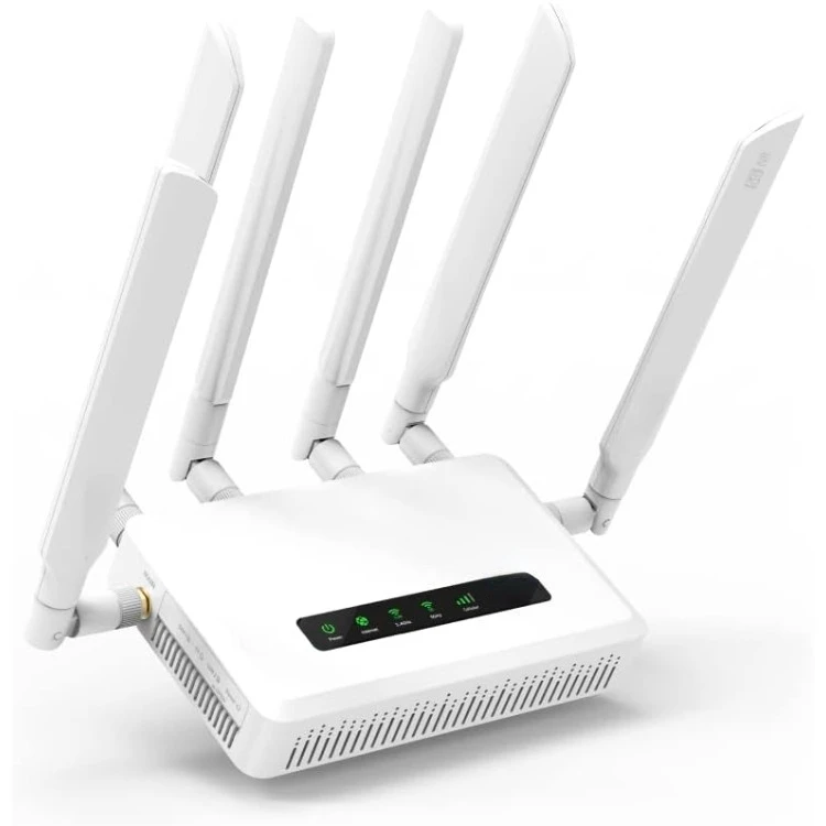 GL-X3000 (Spitz AX) 5G NR AX3000 Cellular Gateway Router, Wi-Fi 6, Detachable Antennas, Dual-SIM, RV