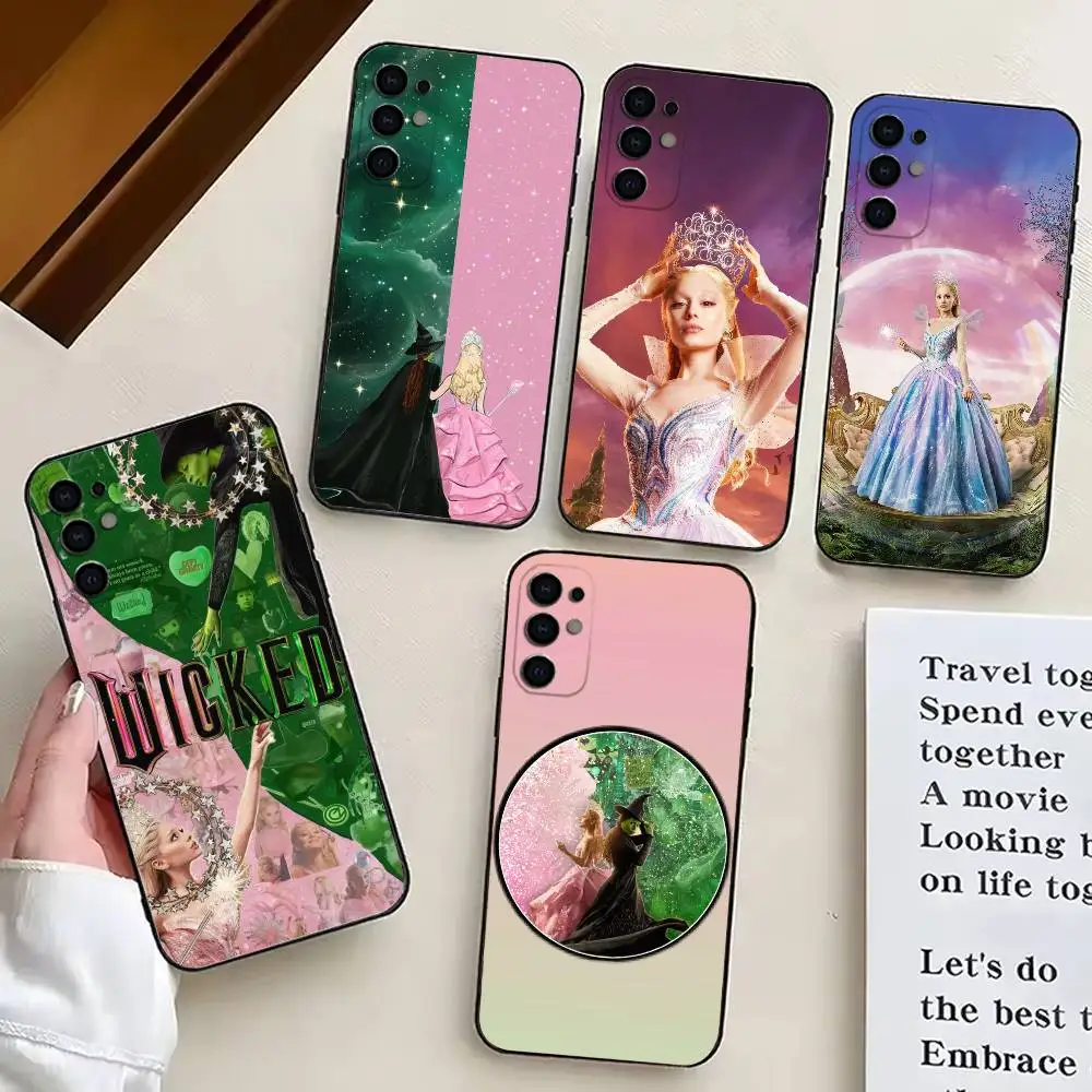 

W-Wicked Pink Green Phone Case For Samsung S25,S24,S21,S22,S23,S30,Ultra,S20,Plus,Fe,Lite,Note,10,Black Cover