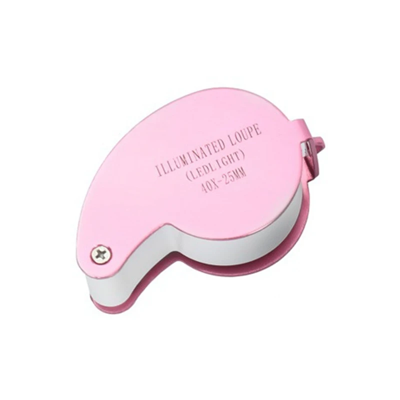 40 Times Double LED Lamp Folding Magnifying Glass Is Suitable For Jade Jewelry Collection And Appreciation