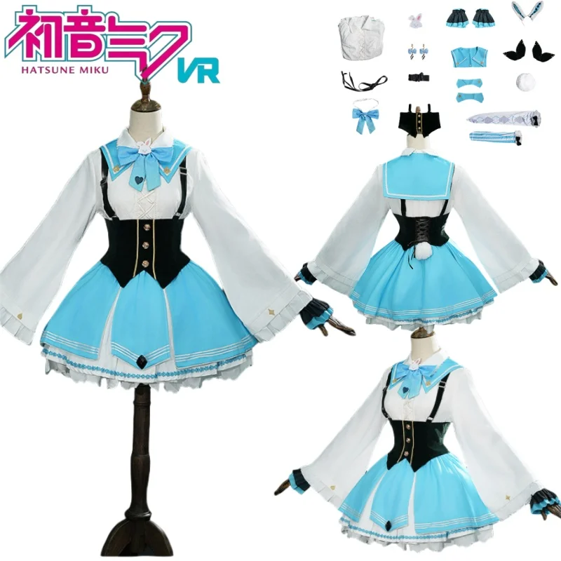 

New Hatsune Miku Cosplay Character Costumes Cartoon Hatsune Miku Dress Full Accessories Anime Peripherals Cosplay Holiday Gifts