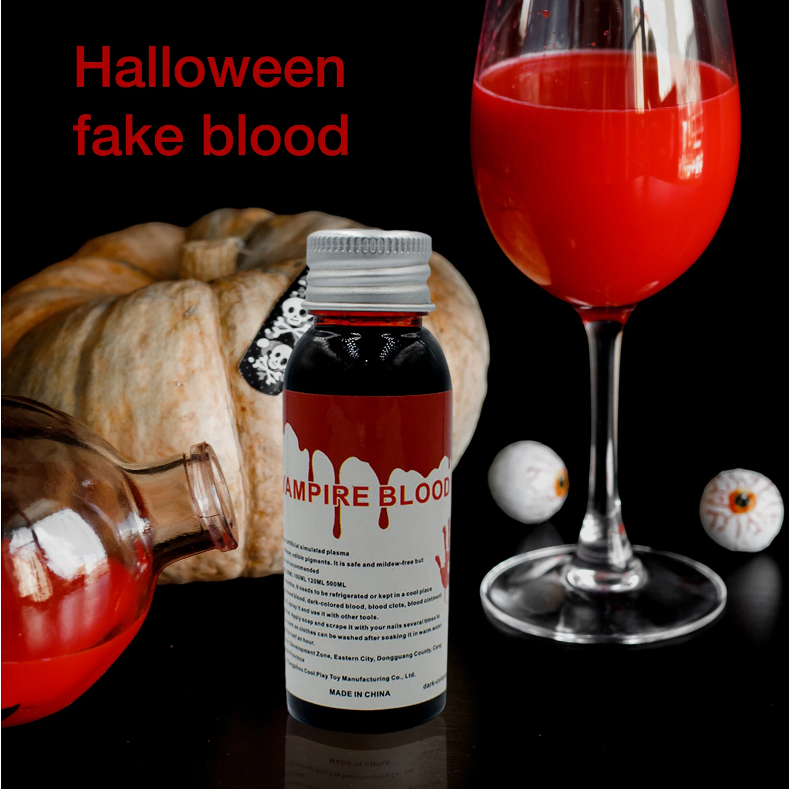 Fake Blood 100ml Realistic Fake Liquid Blood Artificial Blood Washable Fake Blood Splatter Stage Blood Paint For Halloween