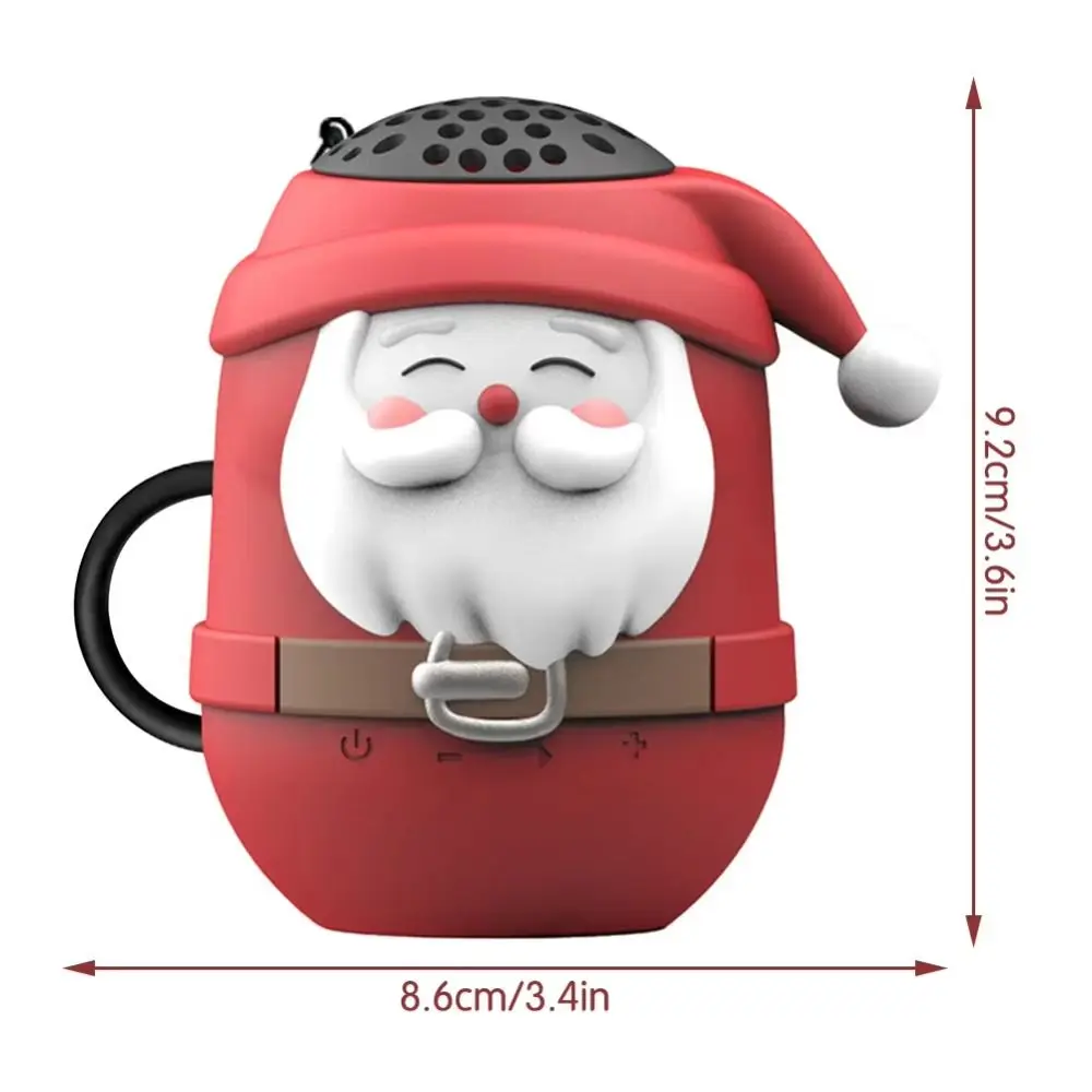 Głośnik Bluetooth Rich Bass Santa Claus, dźwięk HiFi, wodoodporny, świąteczny, przenośny, interfejs USB, głośnik bezprzewodowy