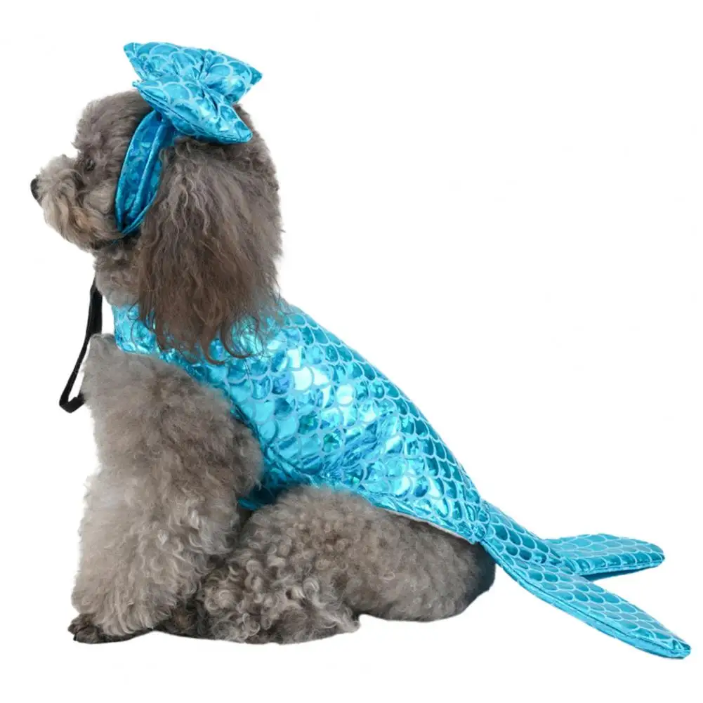 Cosplay Costume Outfit Pet Mermaid Appearance Dog Non-allergic Clothes одежда для мелких собак