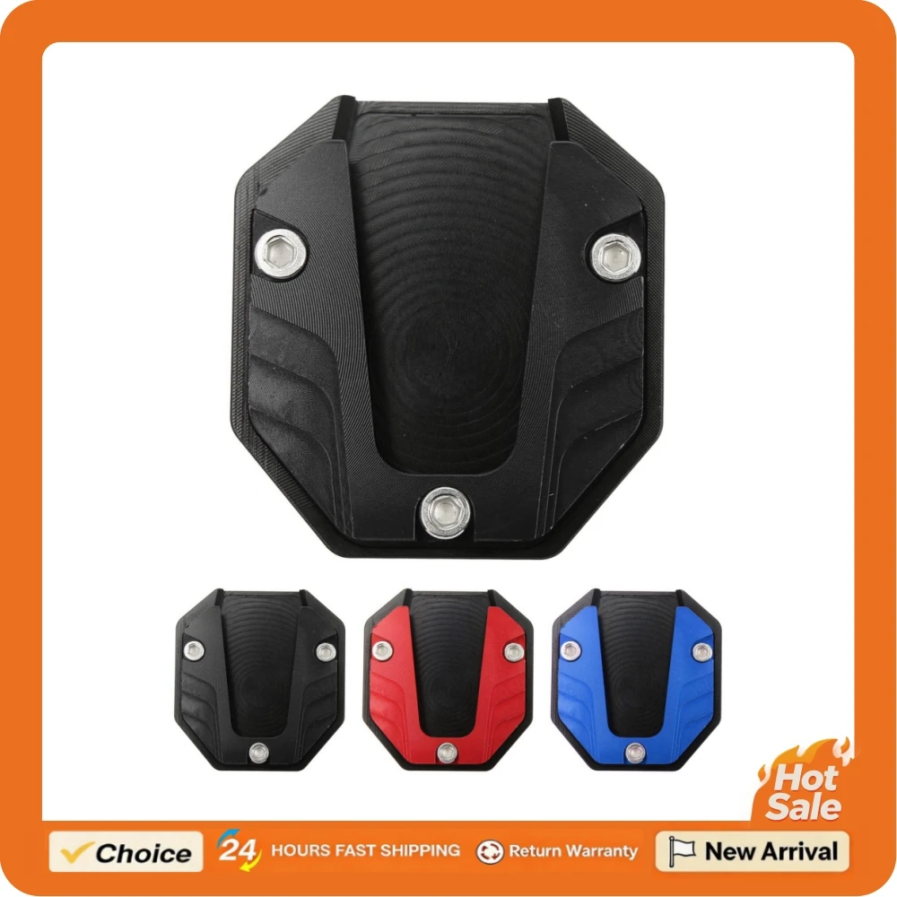 Motorcycle Side Stand Plate Pad Kickstand Extender Aluminium Alloy General Fit for Soft Surfaces Grass Sand Snow Motor Accessory