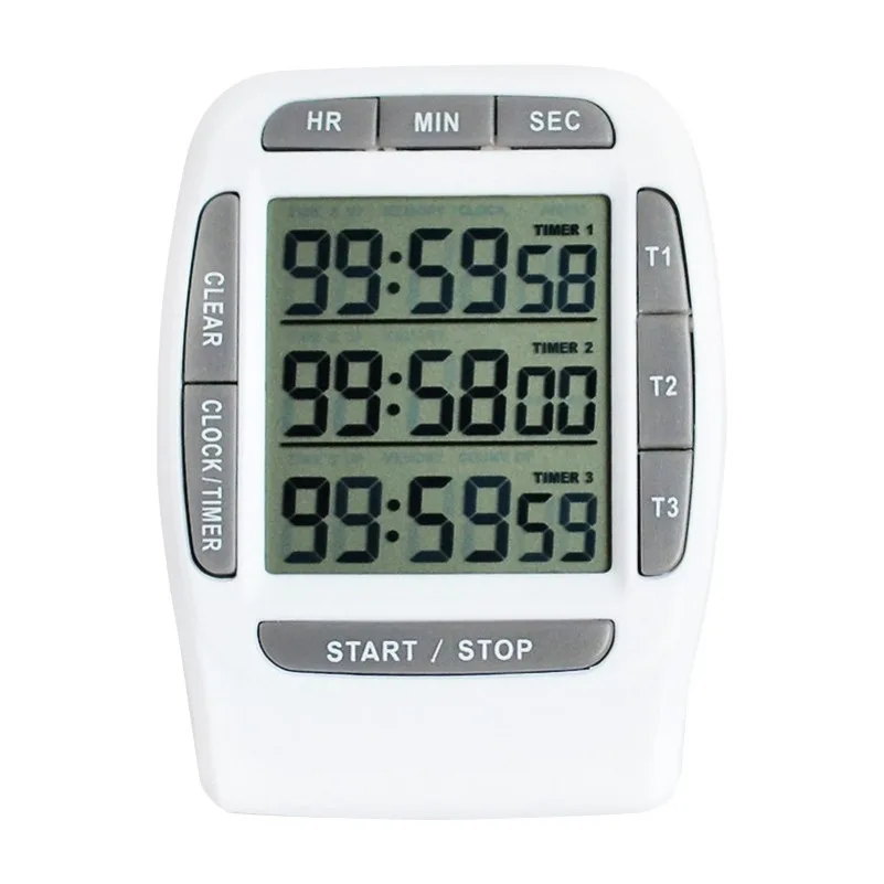 370 Darkroom Timer 3 Channel Electronic Timer Countdown Reminder for Laboratory Darkroom Use