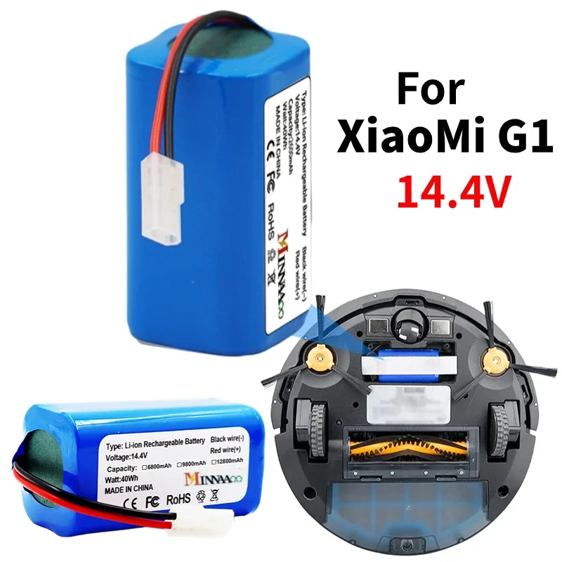 

Original Replacement Battery H18650CH-4S1P For Xiaomi Mijia G1 Mi Sweeping Mopping Robot Vacuum Cleaner G1 12800mAh