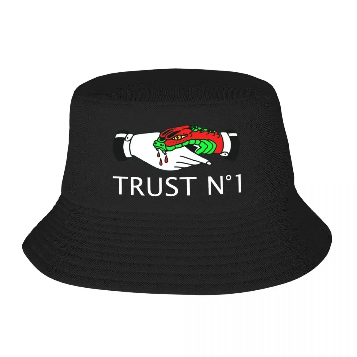 New Custom Trust No One Bucket Hat for Women Men Printed Summer Beach Sun Camping Cap