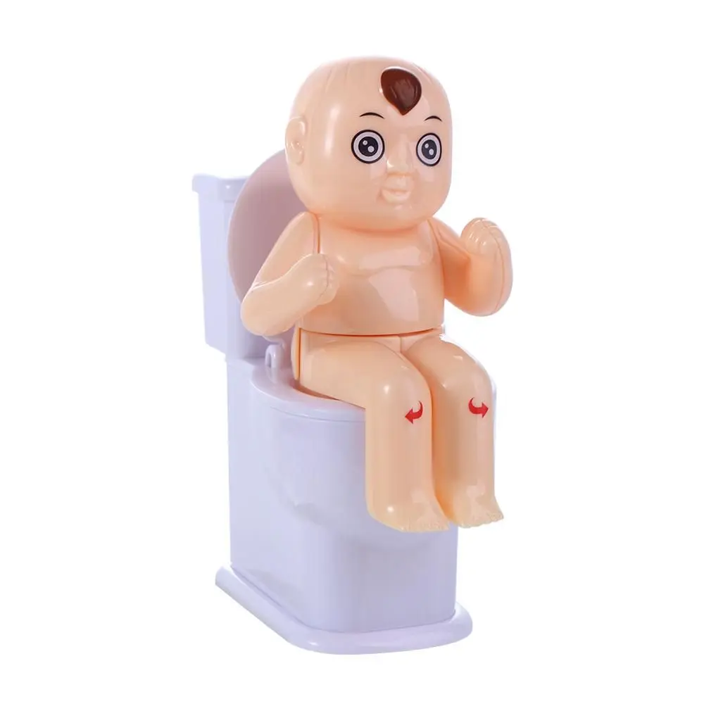 Spray Prank Humanoid Doll Cartoon Patterns Tricky Toys Toilet Pee Boy Squirt Joke Toy Mini Sprinkler Toilet Water Spray Toy