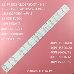 LED 백라이트 스트립, BDM4065UC 40PFT5300/12 40PFT5300/60 40PFK4509/12 40PFH5300/88 40pft450 9/60 KDL-40R350D NS-40D510NA15