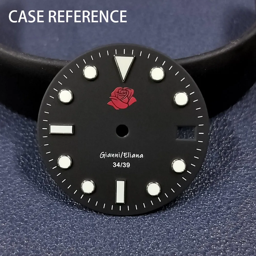 28,5-mm-Zifferblatt geeignet für NH-34/35/36 Uhrwerke, GMT-Leuchtzifferblatt, individuelle Anpassung von Logo/Namen, DIY-Zifferblatt-Uhrenteile – Detail 16