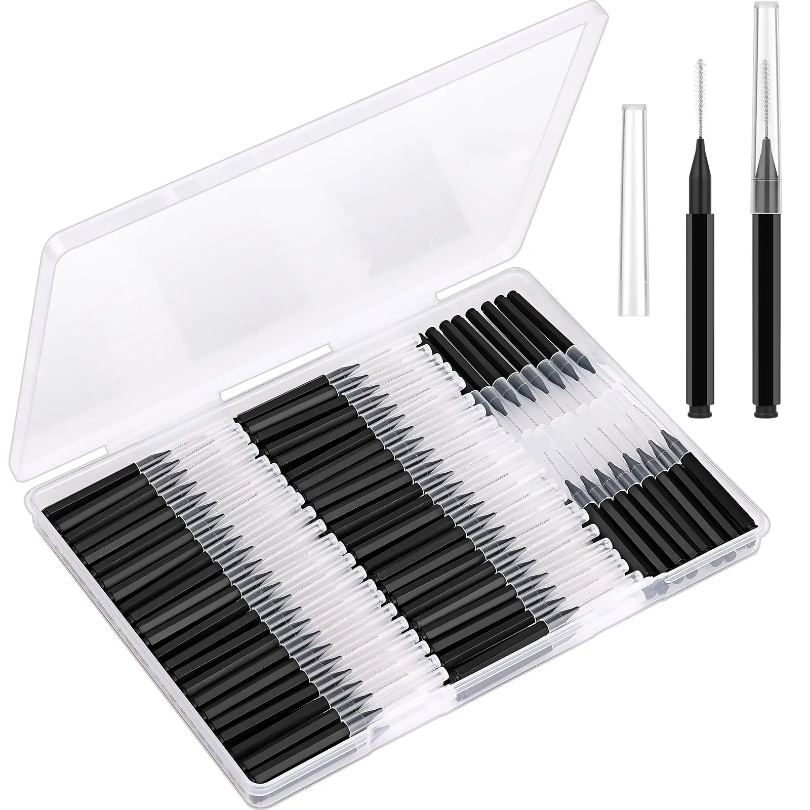 10/50PS Tragbare Mini Augenbraue Pinsel Einweg Wimpern Stirn Lifting Pinsel Applikatoren Lash Verlängerung Kamm Schönheit Make-Up-Tools – Detail 16