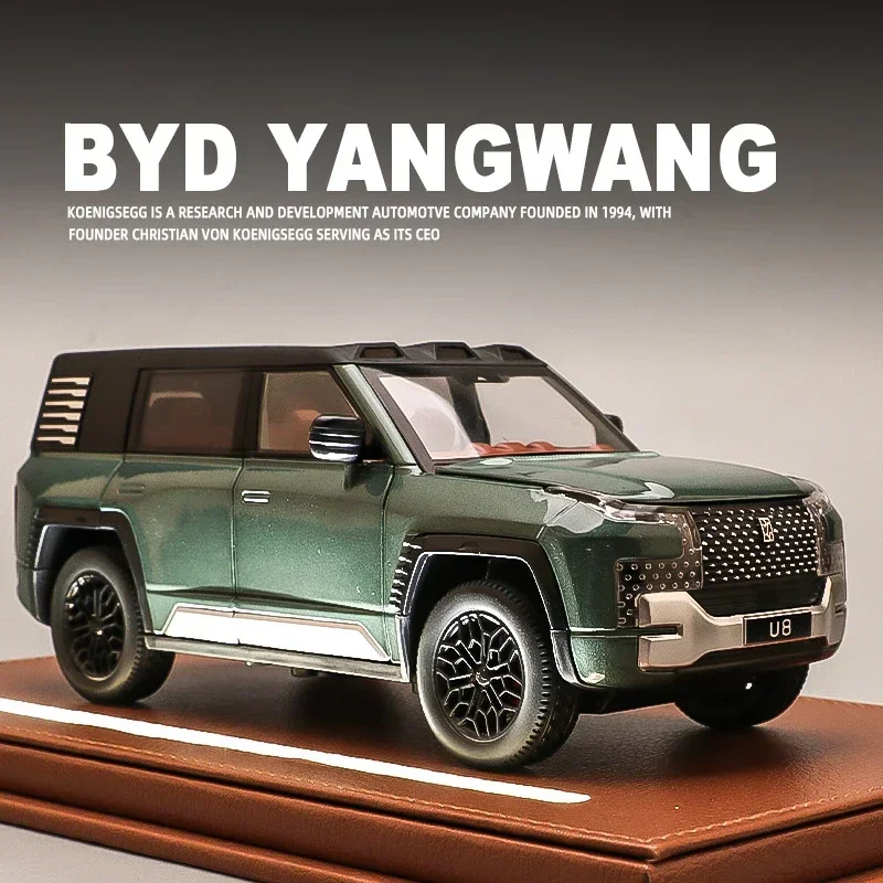 

1:24 BYD Look UPAT U8 Alloy Die Cast Toy Car Model Sound and Light Toy Collectibles Birthday gift