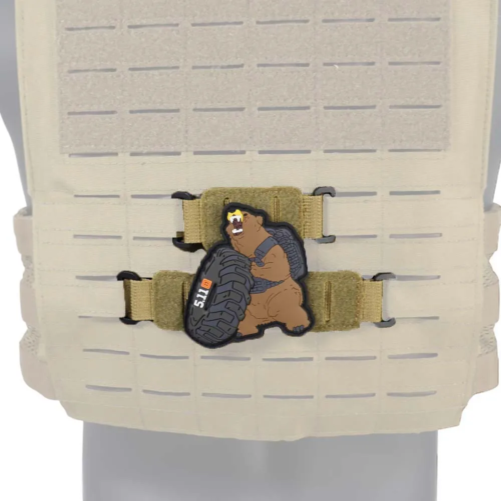 MOLLE Hook-and-Loop Patch Panel Tactical Velcro Attachment Strips for Vest/Backpack - view 2