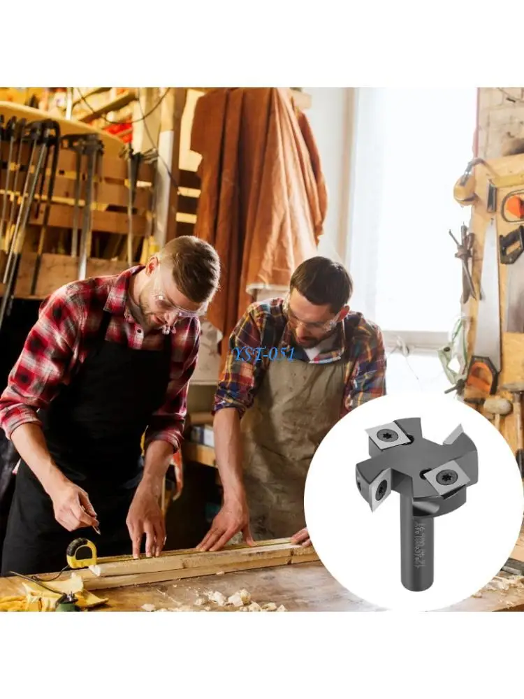 E15A Removable Quadruple Blade Milling Cutter Bidirectional Cutting Durability Design