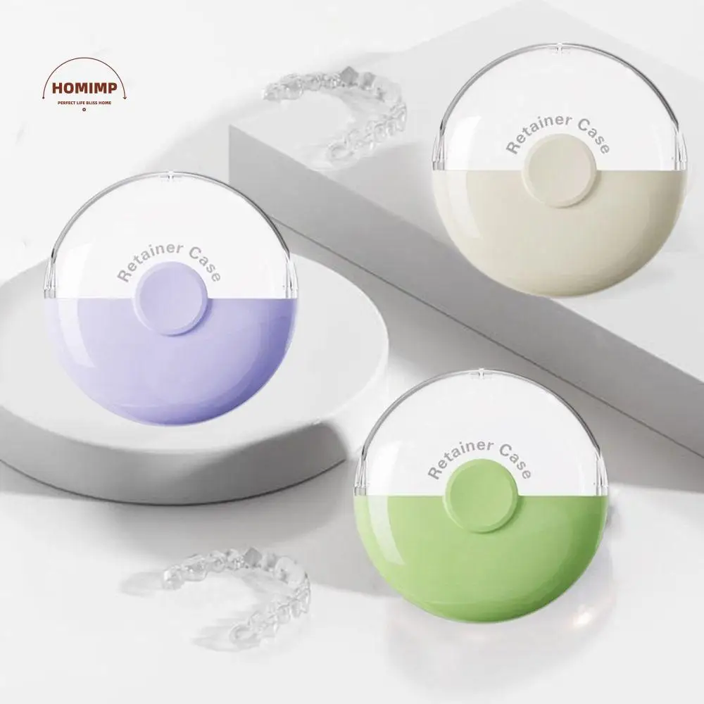 

3Pcs Sealed Magnetic Orthodontic Retainer Lightweight Dustproof Mouthguard Case Plastic Invisible Braces Box Travel
