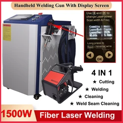 RECI 1500W Fiber Laser Welding Machine 4 in 1 Laser Welding Cleaning Cutting Machine Handheld Laser Welder for All Metal