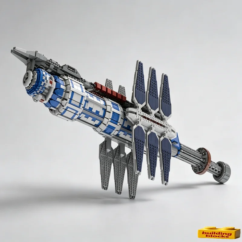 6735PCS Sci Fi Future Space Exploration Starship Custom Building Blocks Educational Assembly Birthday Collection Festival Gifts
