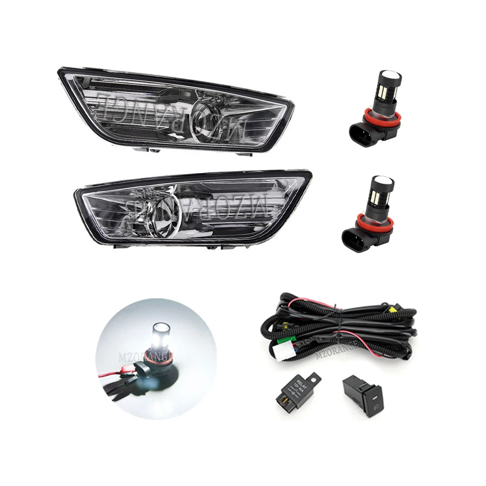 Luzes de nevoeiro LED para Ford Mondeo, MK4, 2007, 2008, 2009, 2010, farol, luz anti-nevoeiro, foglights, lâmpada halógena, acessórios do carro