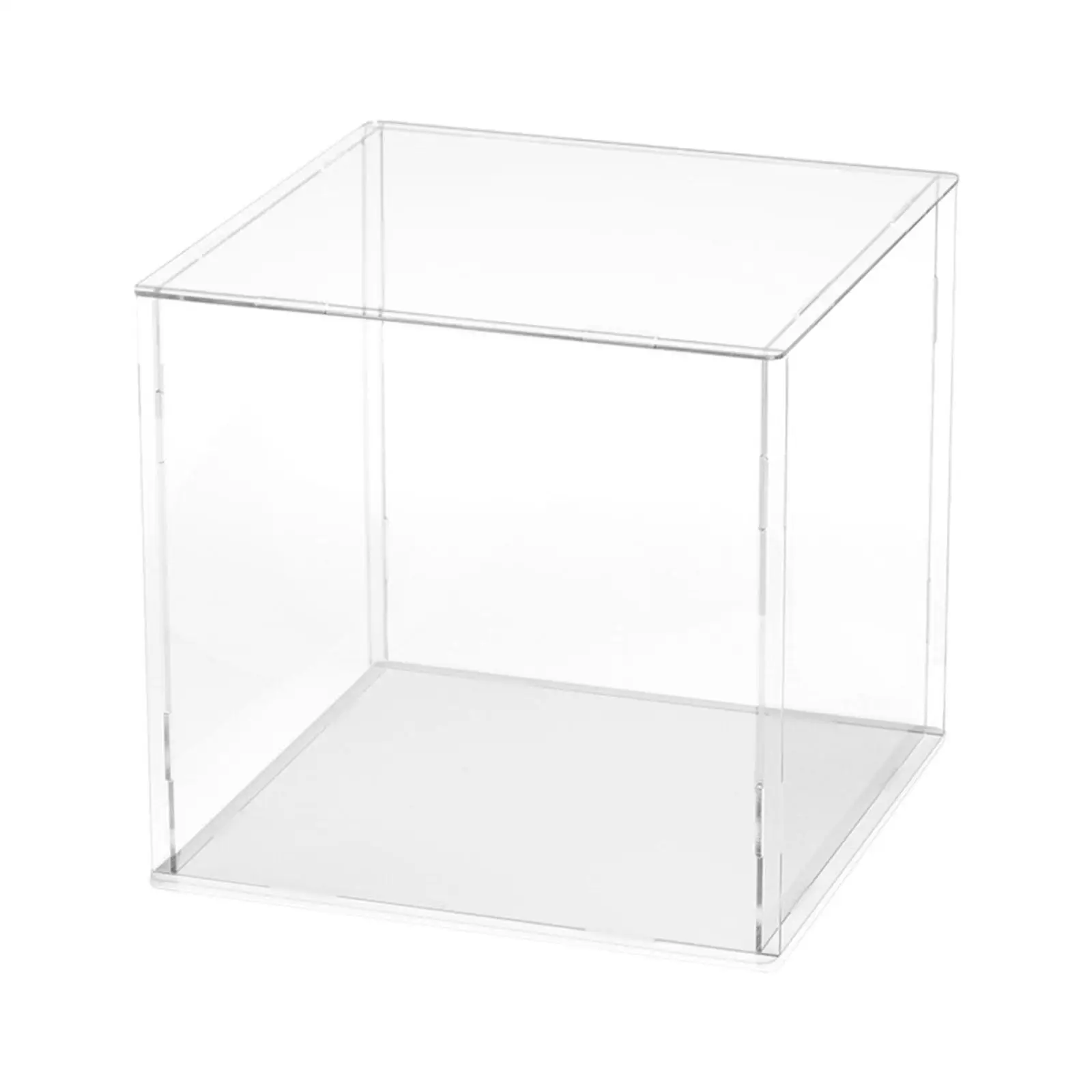 

Acrylic Display Box Storage Basket Storage Organizer for Model Handbag Dolls 20x20x20cm