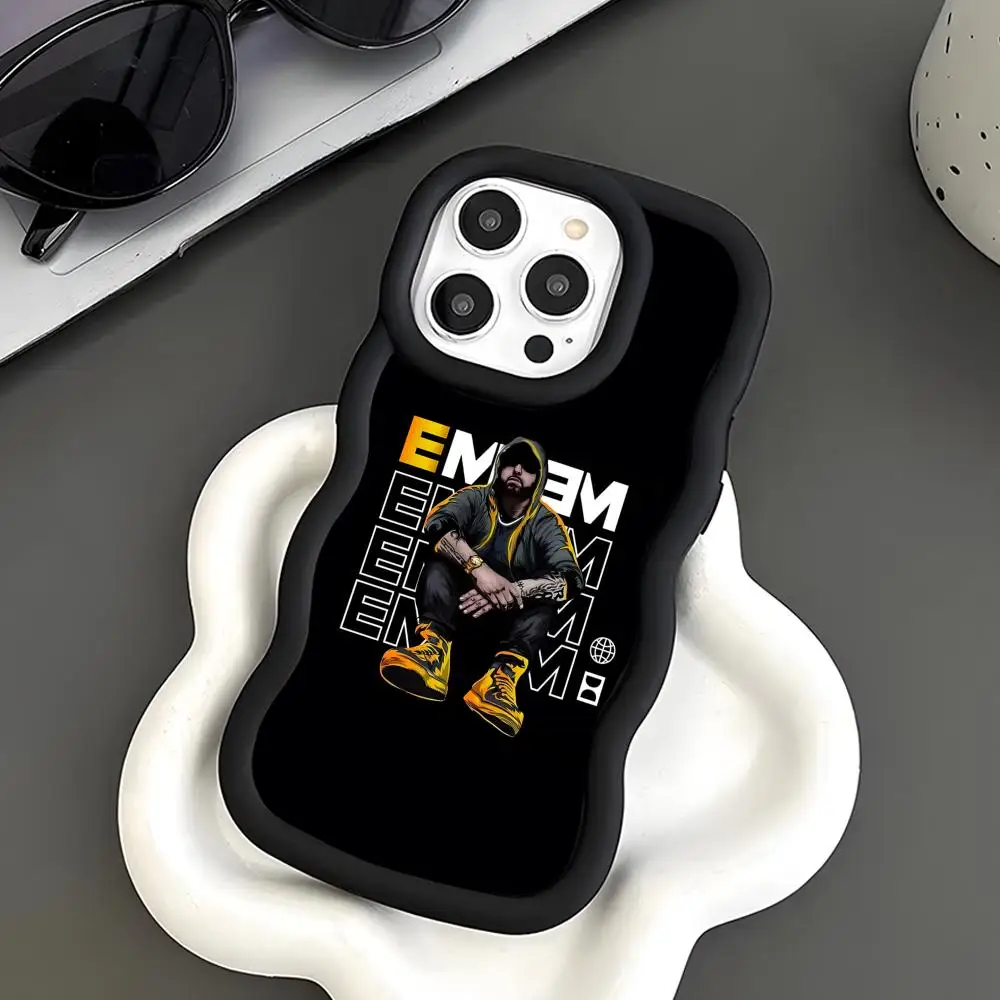 

Чехол для телефона Eminem Wavy Edge из ТПУ для iPhone 17 16 15 14 13 12 11 Air Pro Max Plus, цветной
