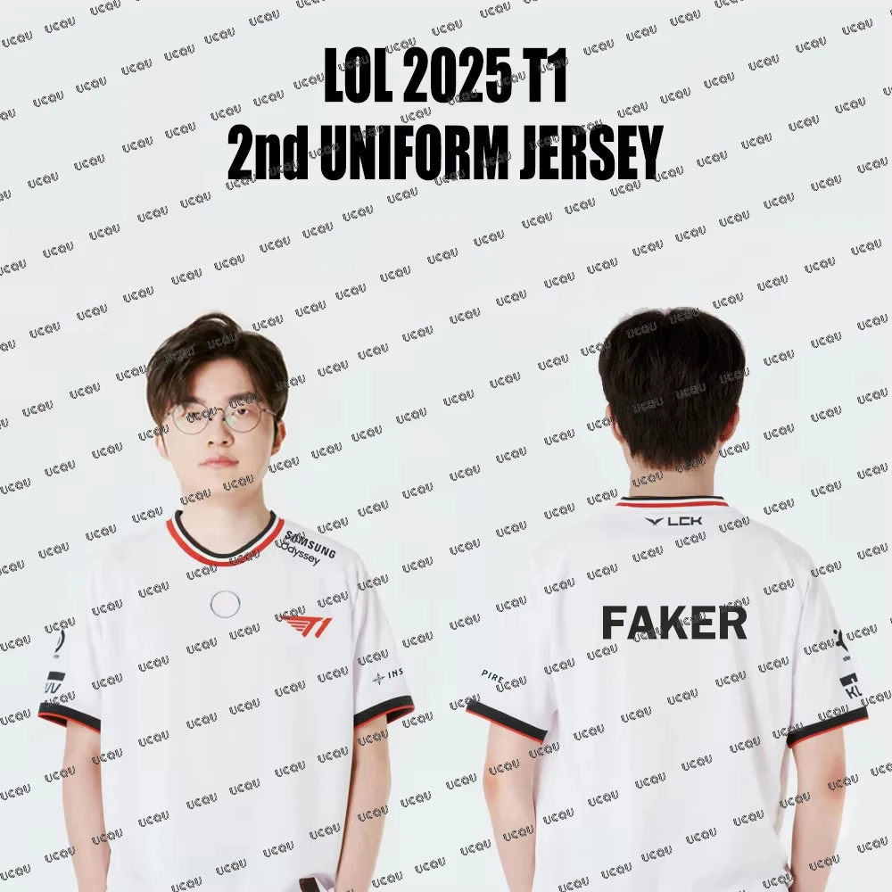 LOL 2025 T1 2nd الزي الرسمي جيرسي جامعة الأساطير MSI بطولة العالم فاكر تنفس بلايز دراجة نارية الفانيلة Esports #1