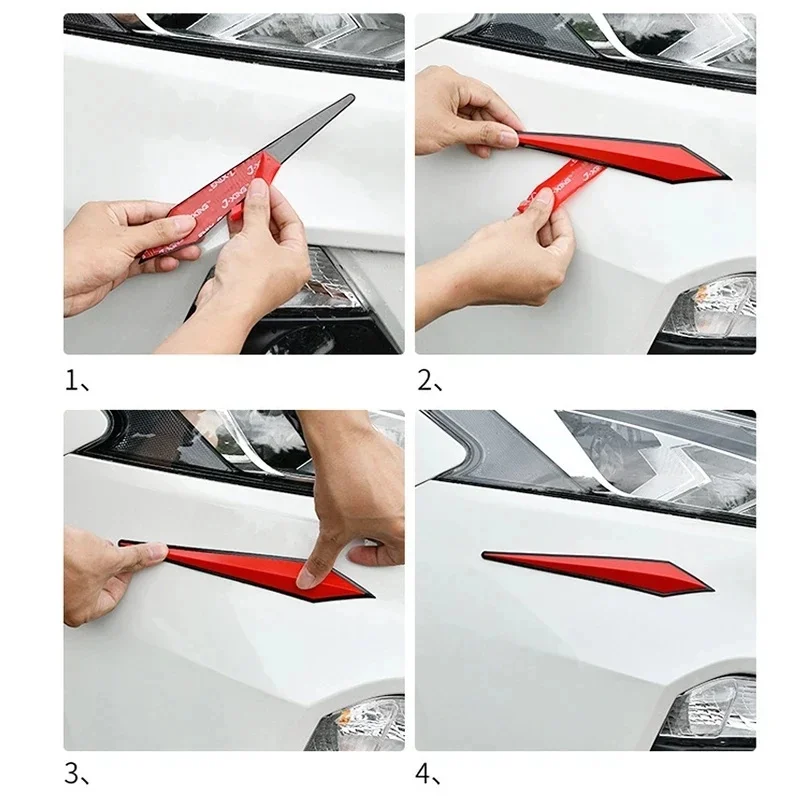 4/8/12Pcs Car Rearview Mirror Protector Car Door Crash Bar Anti-Collision Strip Bumper Guard Stickers Auto Exterior Accessories