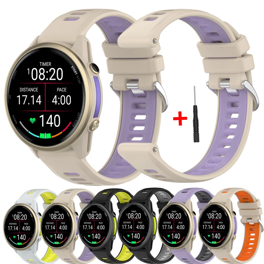 Official Sports Silicone Band for Garmin Forerunner 970 965 955 945 935 745 Breathable Strap Bracelet Wristband Belt Accessories