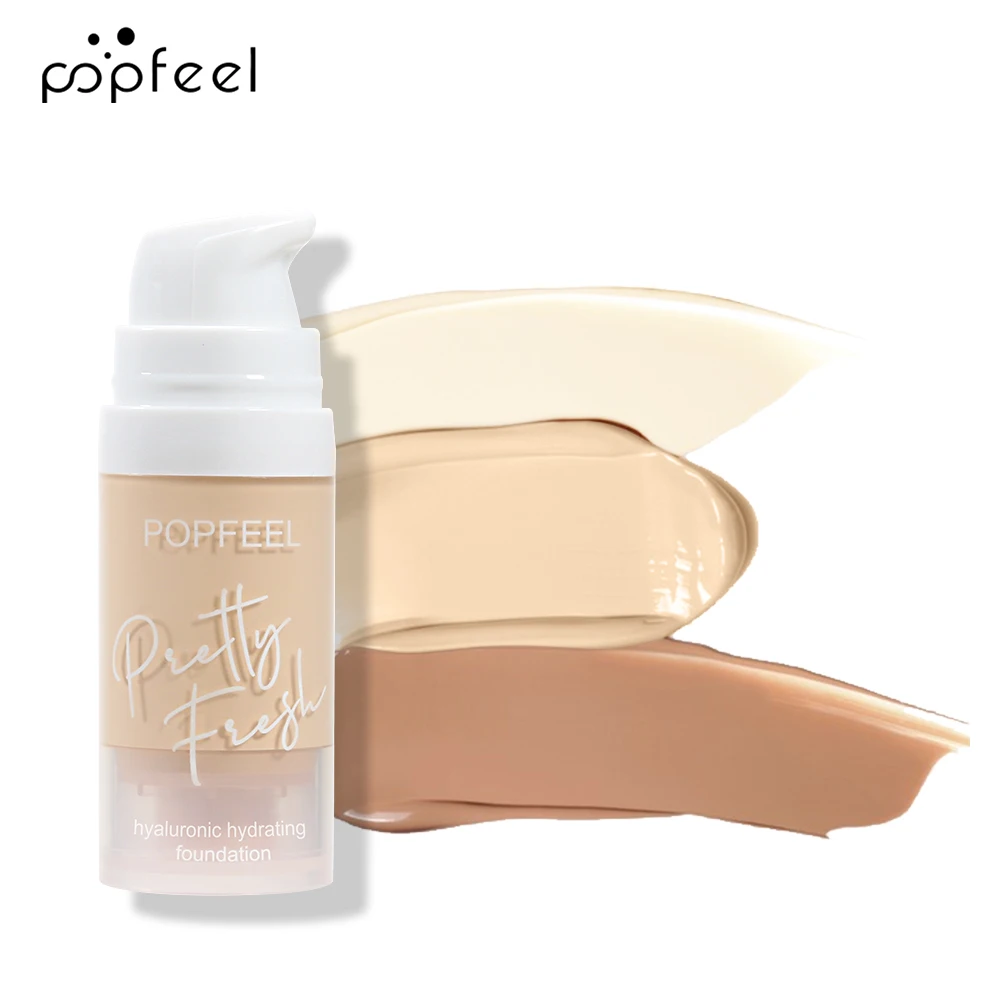 POPFEEL Liquid Foundation, 1Pc Long-Wearing Face Makeup Product Moisturizing Foundation Concealer