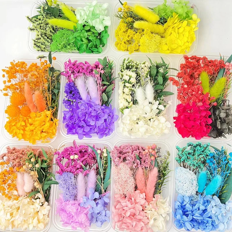 Natural Dried Flowers for Candles Mold Epoxy Resin DIY Making Decoration Home Accessories Crafts Party Supplies Floral Decors