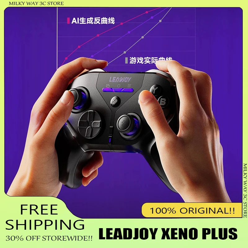 

В наличии: Беспроводной геймпад LeadJoy XENO PLUS с линейными триггерами на эффекте Холла, джойстик TMR, Bluetooth, контроллер для киберспорта, оригинал