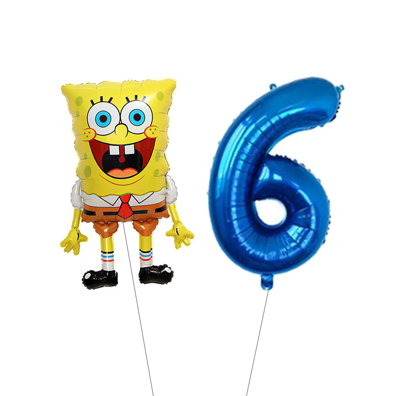 Niedliche SpongeBob Schwammkopf Aluminiumfolien-Ballons für Kindergeburtstage, Babypartys, Eventdekoration und Partyzubehör – Detail 24
