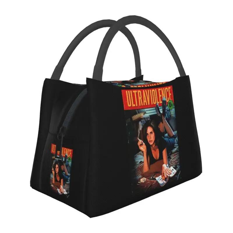 

Lana Del Rey Ultraviolence Insulated Lunch Bags for Women Waterproof Thermal Cooler Lunch Box Work Picnic