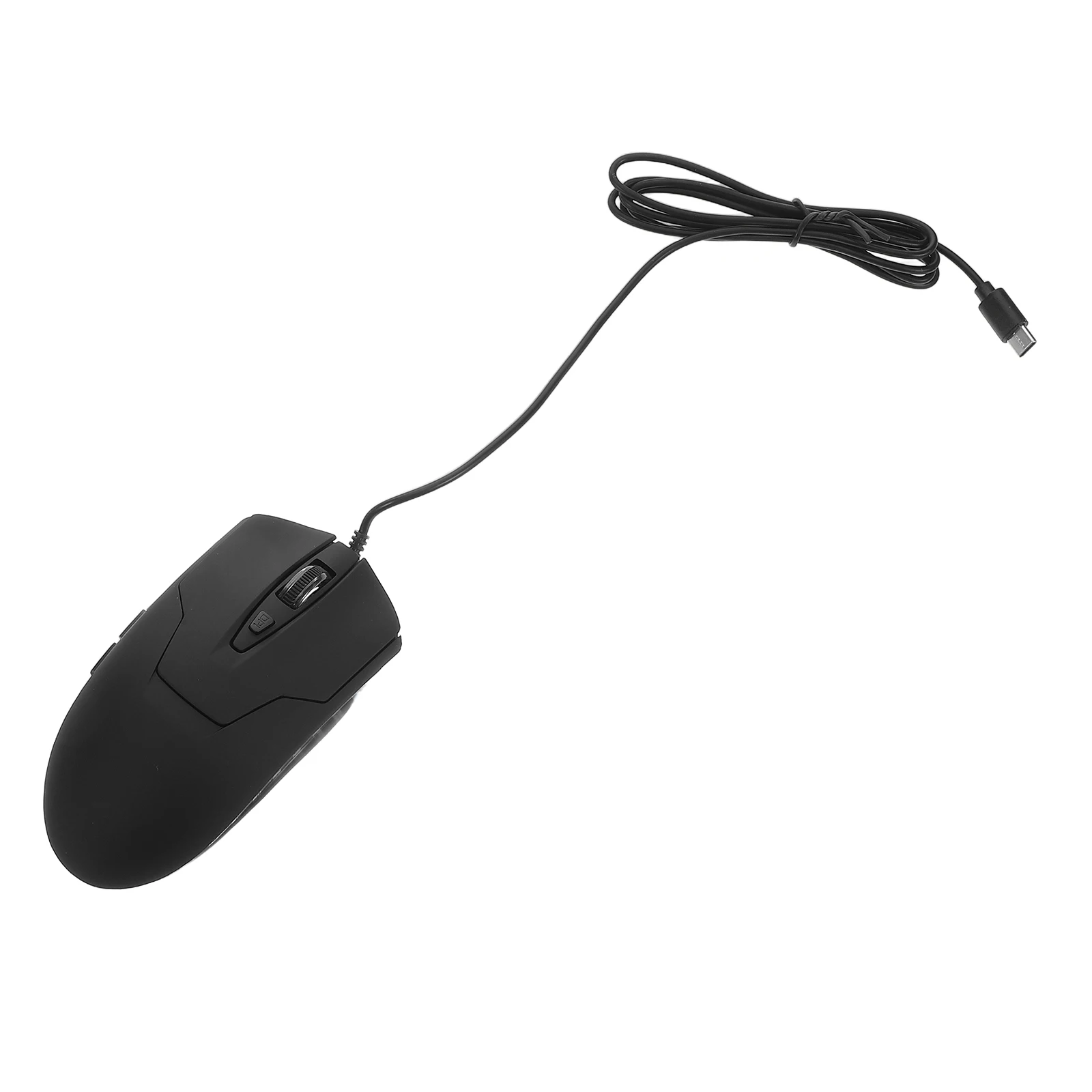 

1Pcs Usb C Wired Mouse With Led Backlight Six Buttons For Laptops Desktops Gaming Accessories Stable Connection Comfortable Use