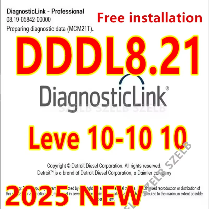 

2025 Detroit Diesel Diagnostic Link DDDL 8.21 Professional Level 10+Troubleshooting [03/2025] Free installation