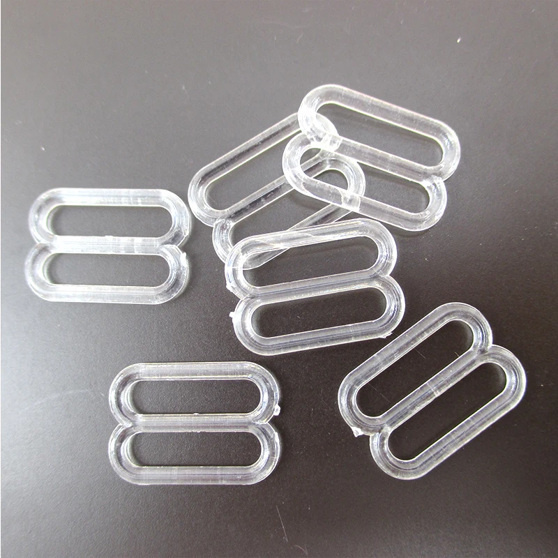 100pcs 6-15mm Plastic Bra Strap Adjustment Buckles Underwear sliders Rings Clips For Lingerie Adjustment DIY Accessories,1Yc2402