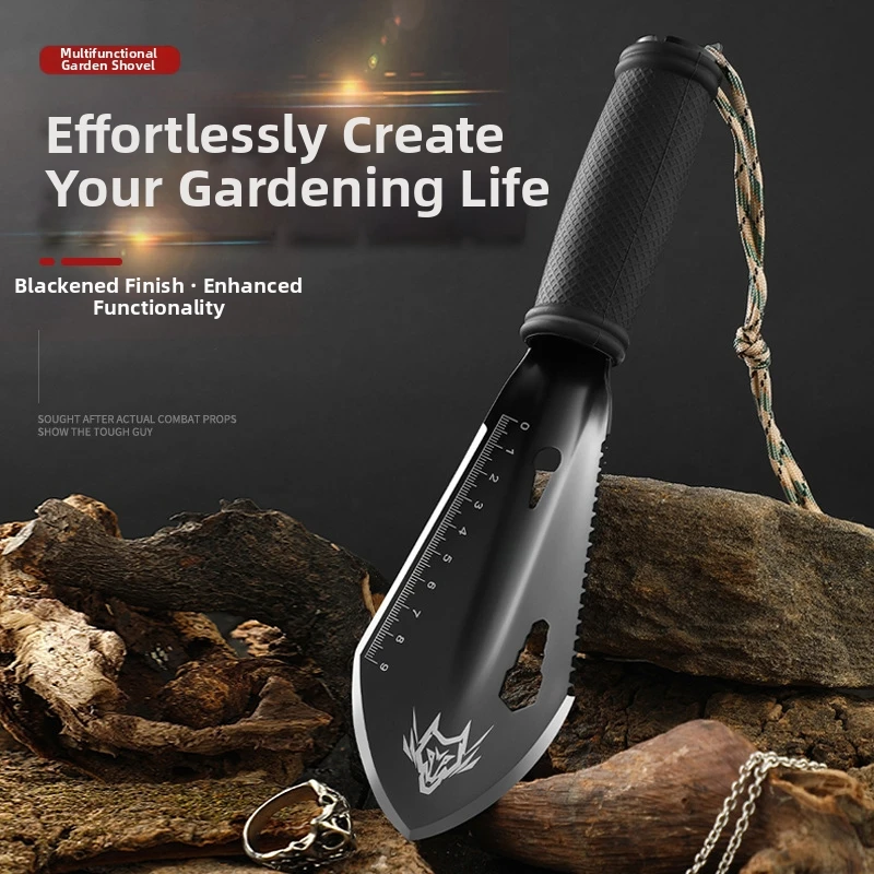 

Stainless Steel Hand Shovel Portable Mini Garden Trowel Heavy Duty Thickened Camping Digging Tool for Planting Outdoor Gardening
