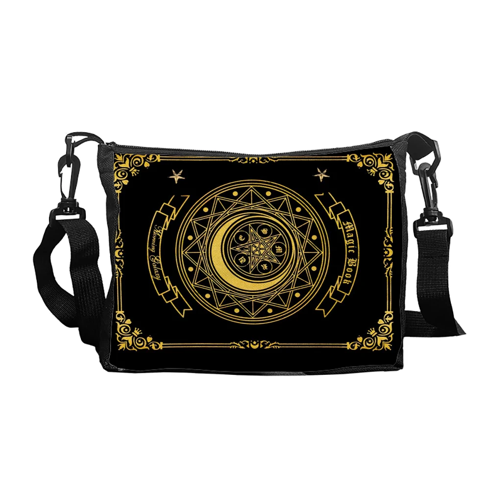 Korean Gothic Square Black Shoulder Bag Handbags Messenger Tote Bags Women