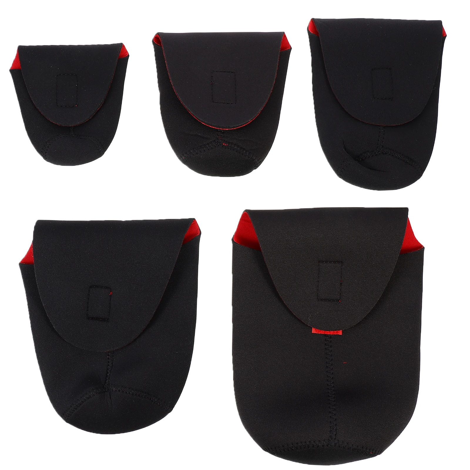 

5 Pcs Camera Lens Case Bag Neoprene Waterproof Storage Pouch Dust Proof Durable Elastic Lens Accessories Protection