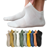 4 Pairs/Lot Men's Cotton Short Socks Ankle Fashion Breathable Mesh Comfortable Casual Pack Street Fashions High Quality Sock