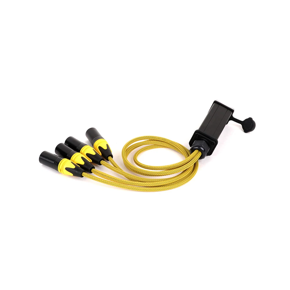 Imagem -05 - Canais 3pin Xlr Cobra Cabo para Ethercon Cat5 Cabo de Rede Receptor Impermeável Xlr m f para Cabo Fêmea Rj45 4