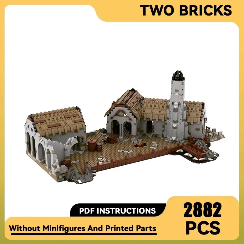 Magical Rings Movie Model Moc Building Bricks UCS Medieval Port Technology Modular Blocks Gifts Christmas Toys DIY Sets Assembly