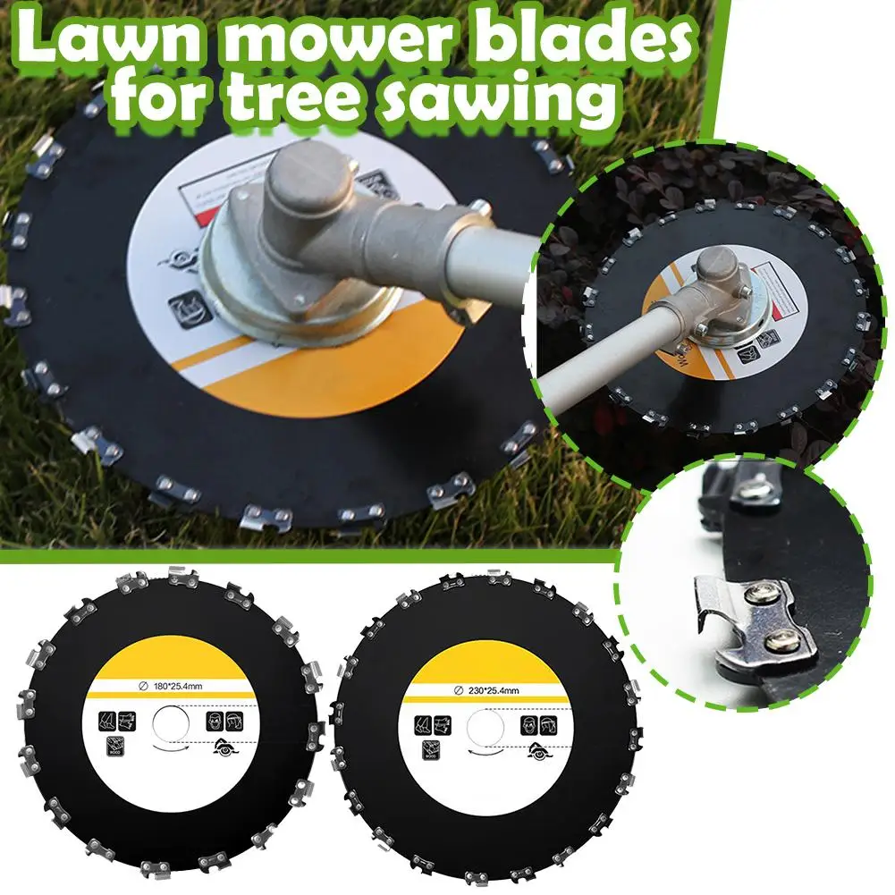 180/230mm Circular Saw Lawn Mower Replacement Wood Cutting Disc For Woodworking 16/2teeth For 4500 5200 Ms180 Ms250 FS120 Q5O9